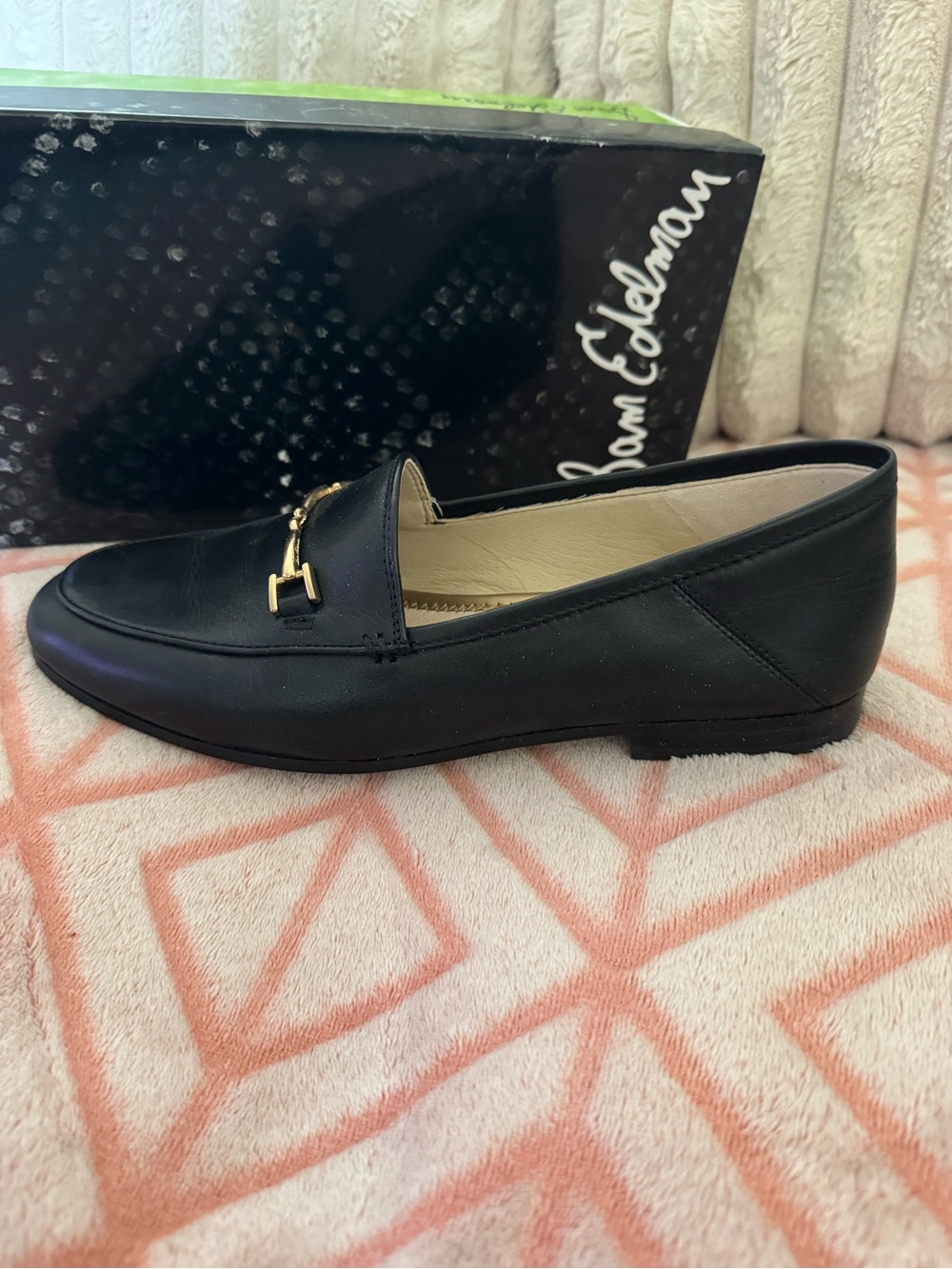 Sam Edelman Women’s Black Leather Bit Loafers - Picture 3 of 7